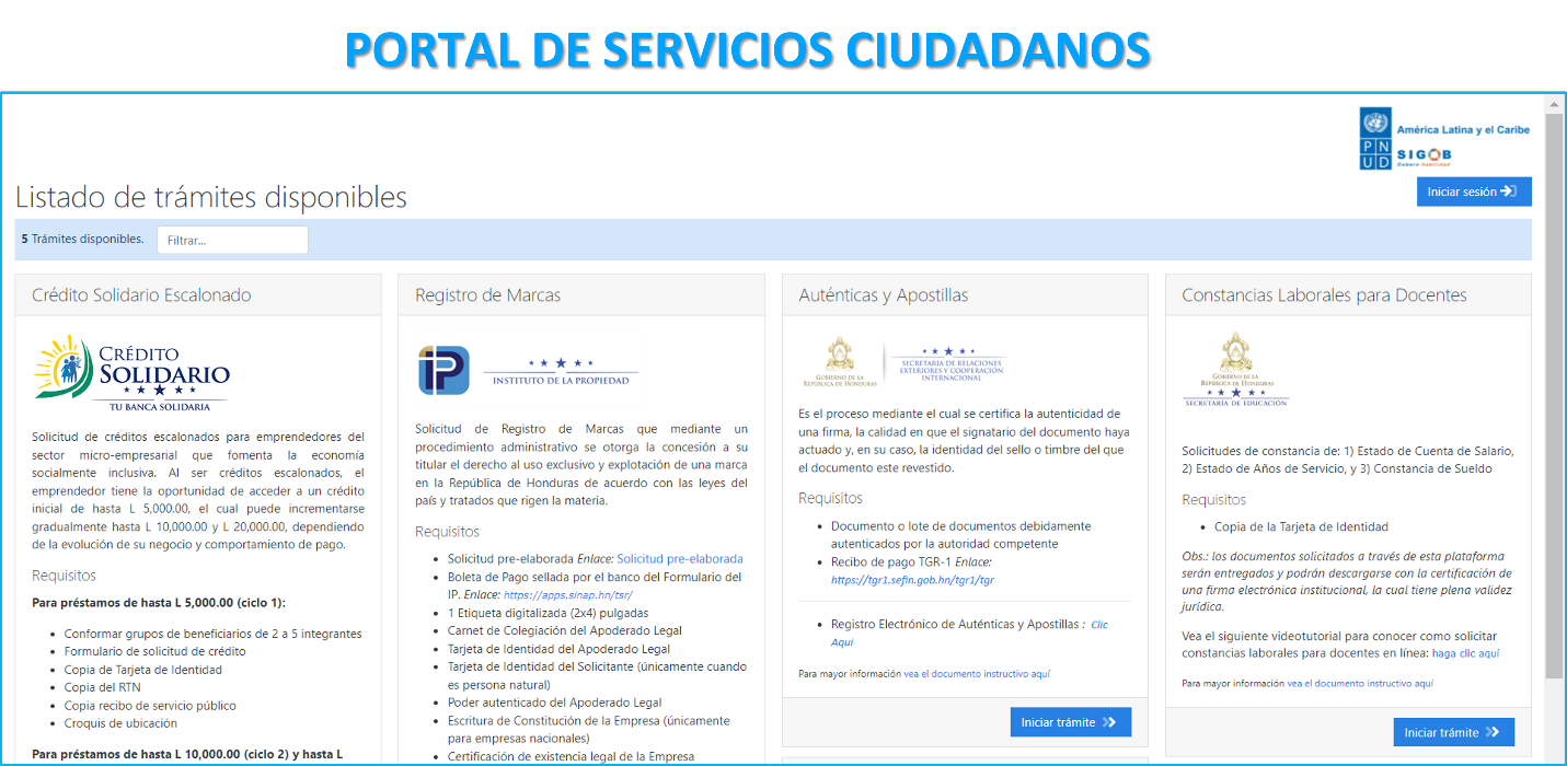 Bandeja de gestión de trámites asignados para el análisis e interacción del funcionario público.